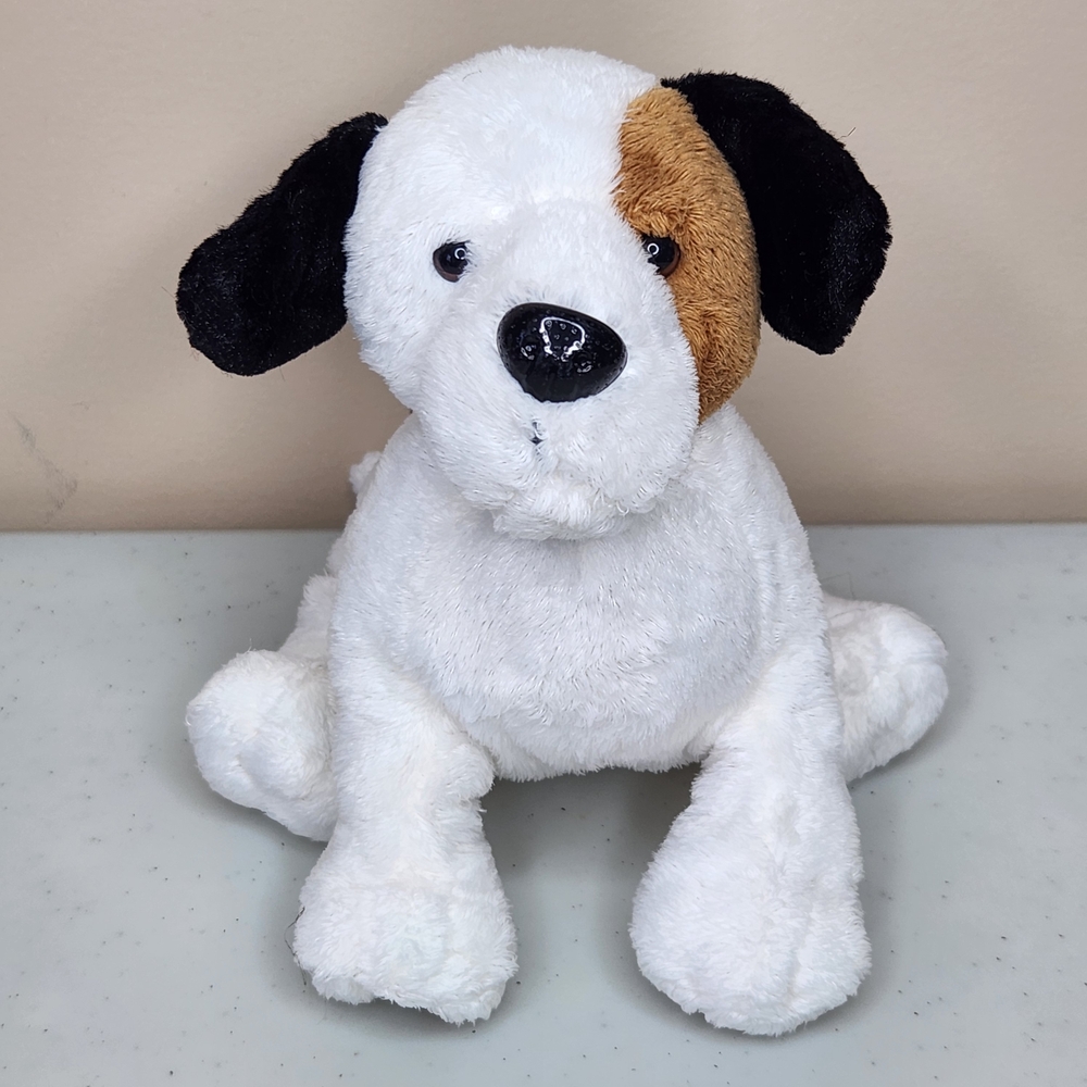 Webkinz Jack Russell Plush Dog Toy - White, Black, and Brown Ganz